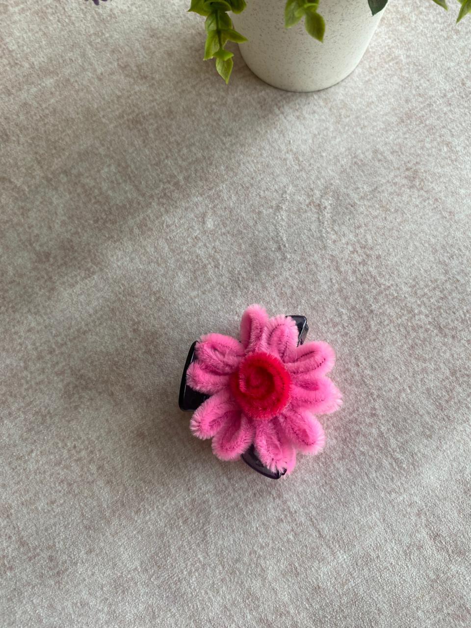 Pink Half Flower Hair Clutcher - Image 1
