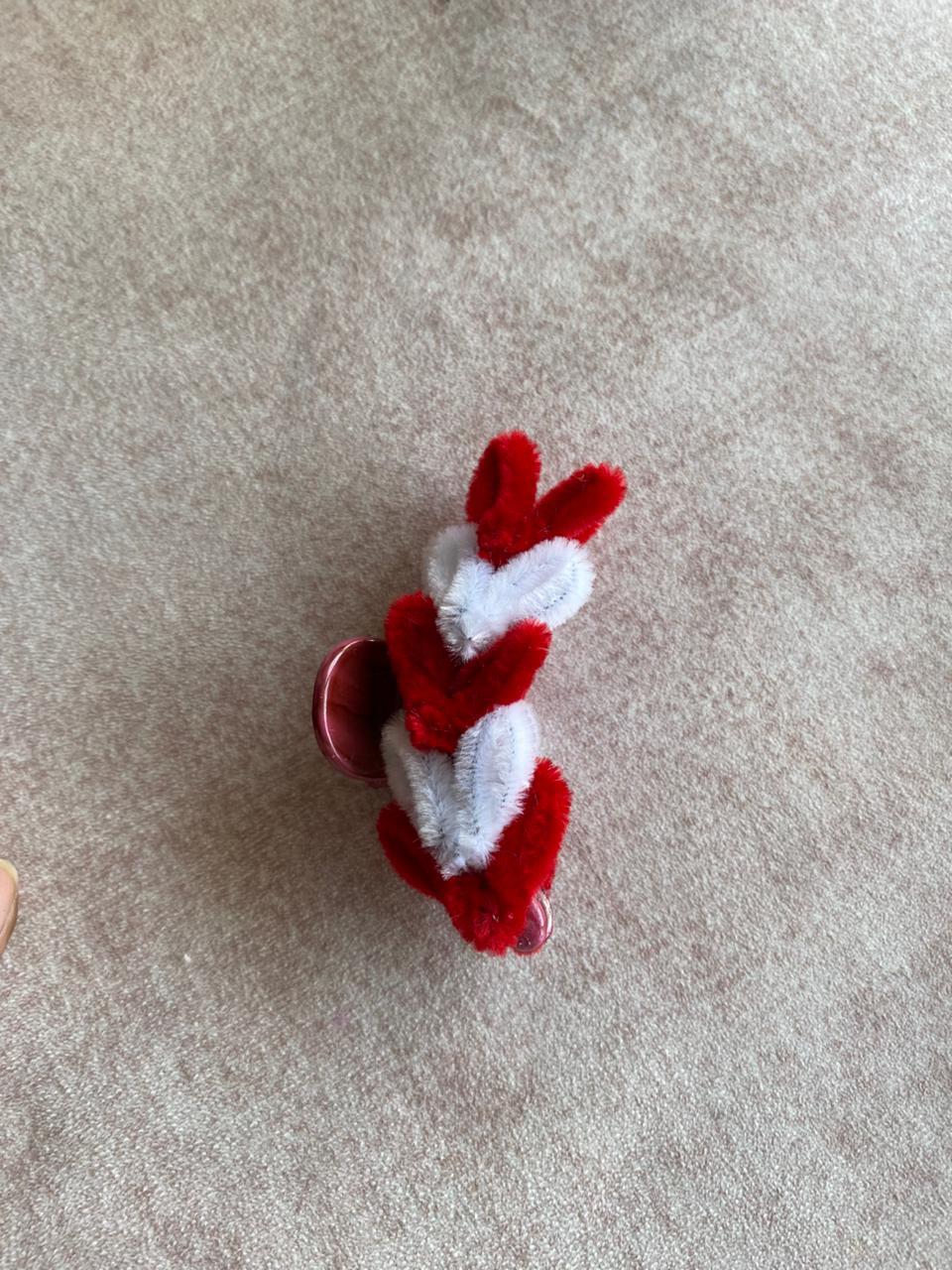 Pink & Red Heart Rubber Band - Image 1
